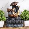 Polyresin Table Top Indoor Outdoor Water Fall Fountain with LED Lights Home Decor Decoration Gift Gifting Items