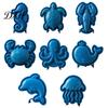 Cute Sea Life Baking Supplies Marine Animal Mini Pie Mold, Durable Non-stick Reusable Dough Cutter, Decorative DIY Fruit Making Molds Hand Press Tool