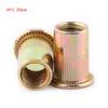 M3M12 Carbon Steel Flat Threaded Rivet Nut Flange Rivnut Nutsert Fastener(M12x20pcs)