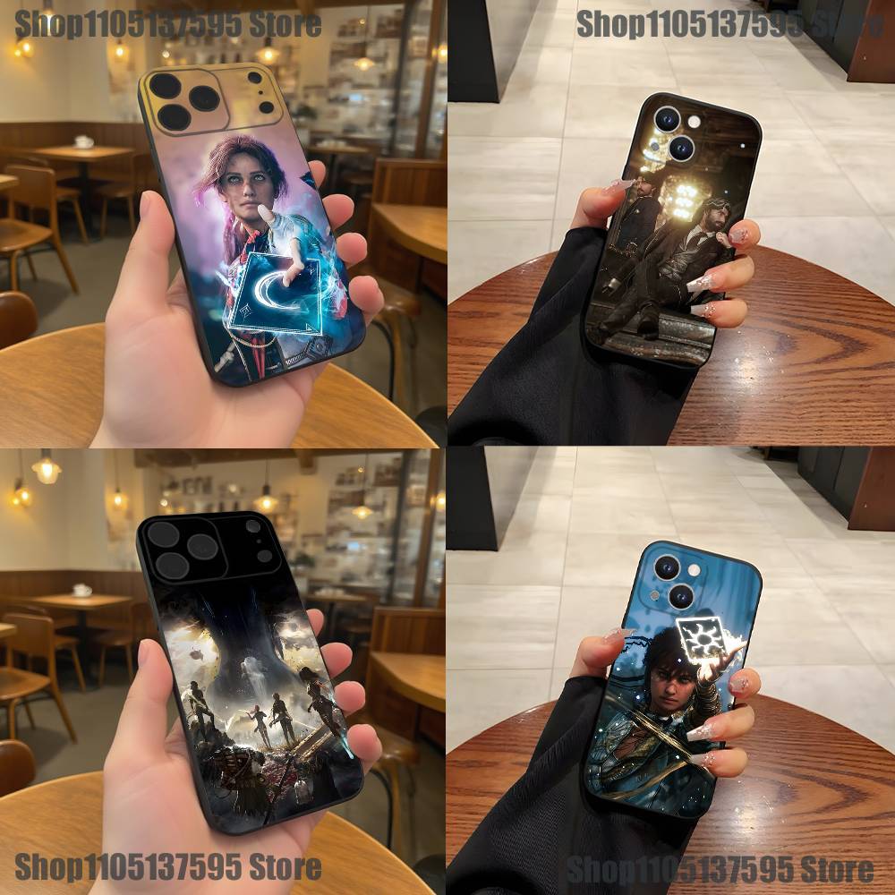 C-Clair Obscur Expedition 33 Чехол для телефона для iPhone 17,16,15,14,13,12,11,Pro,XS,Max,XR,Plus,E,SE4,Mini Черный Мягкий Чехол