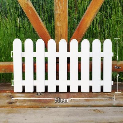 Белый декоративный пластиковый штакетник для сада, клумб, детских садов и рождественских композиций