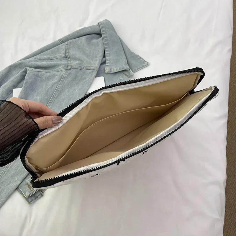 11 14-дюймовый Ins Chic Sweet Tablet Case для Xiaomi Huawei Ipad Корейская мода Черный горошек бант ПК сумка для хранения портативный ноутбук сумка