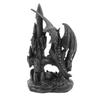 Dragon Statue Sculpture UV Protection Coating Resin Dragon Figurines Decoration for Halloween Prop