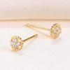 Fashion Jewelry Small Diamond Stud Earrings Han Edition Contracted Zircon Earrings Woman Fairy Circle Crystal Earrings