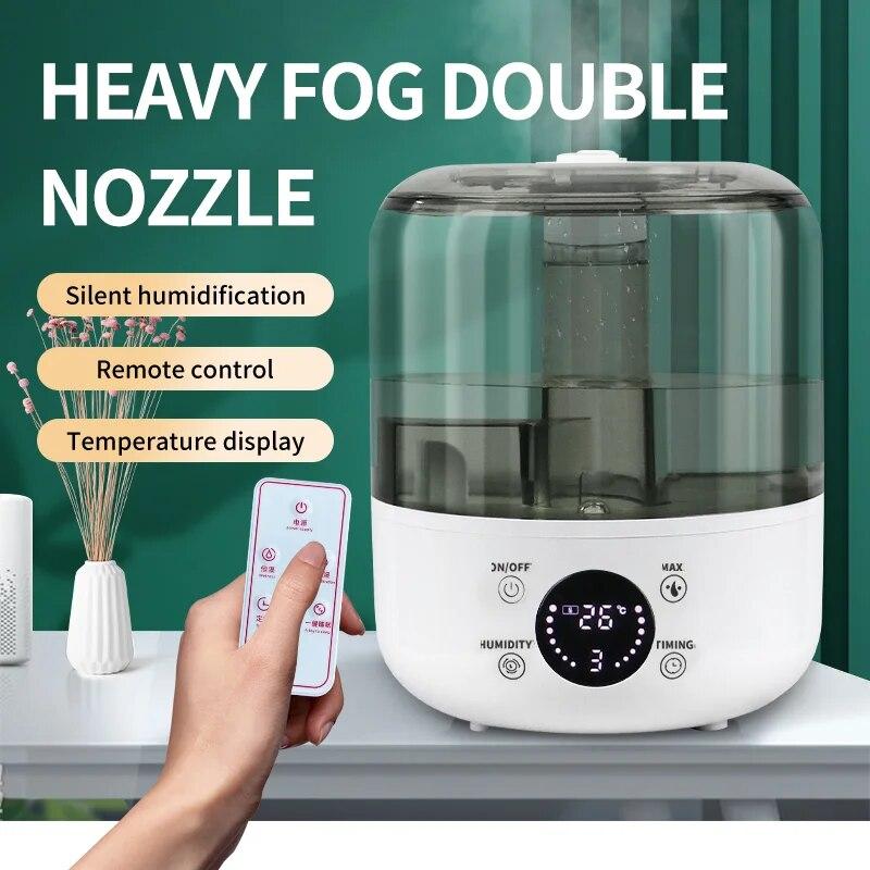 Household Large Capacity Humidifier Quiet Operation Remote Control Large Spray Humidification Machine with Aromatherapy Feature