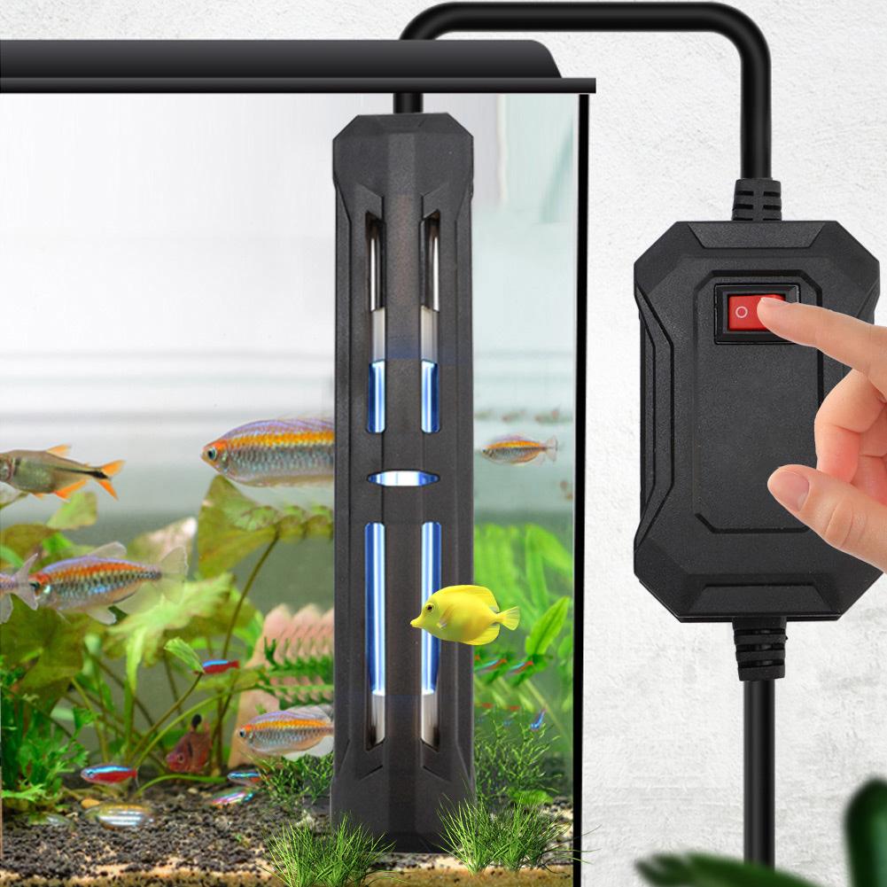 Fish Tank UV Sterilization Lamp Aquarium Ultraviolet Submersible Algae Removal Disinfection