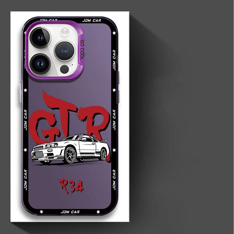 Спортивный чехол для телефона JDM Dream Car для Apple iPhone 16 15 Pro Max 13 14 Plus 12 11 Pro plus Матовый