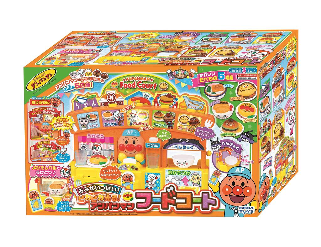 Множество магазинов Anpanman! Ярко сияет! Фуд-корт Anpanman