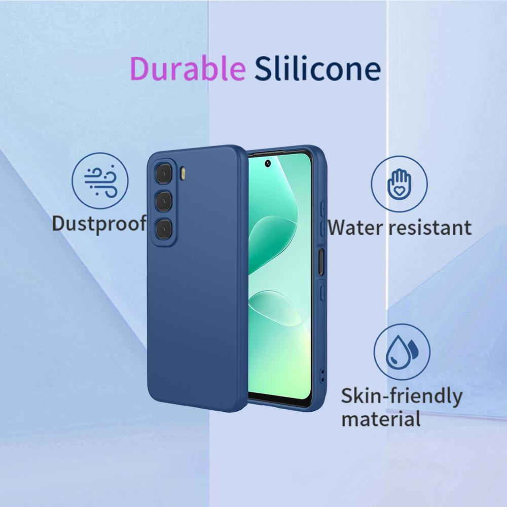 For Infinix Hot 60 5G/Hot 60i 4G Case Liquid Silicone Feel Soft TPU Protective Phone Cover