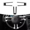 1 комплект автомобильных наклеек-наклеек на рулевое колесо из углеродного волокна для Ford Mustang 2009-2013, молдинги для салона, аксессуары