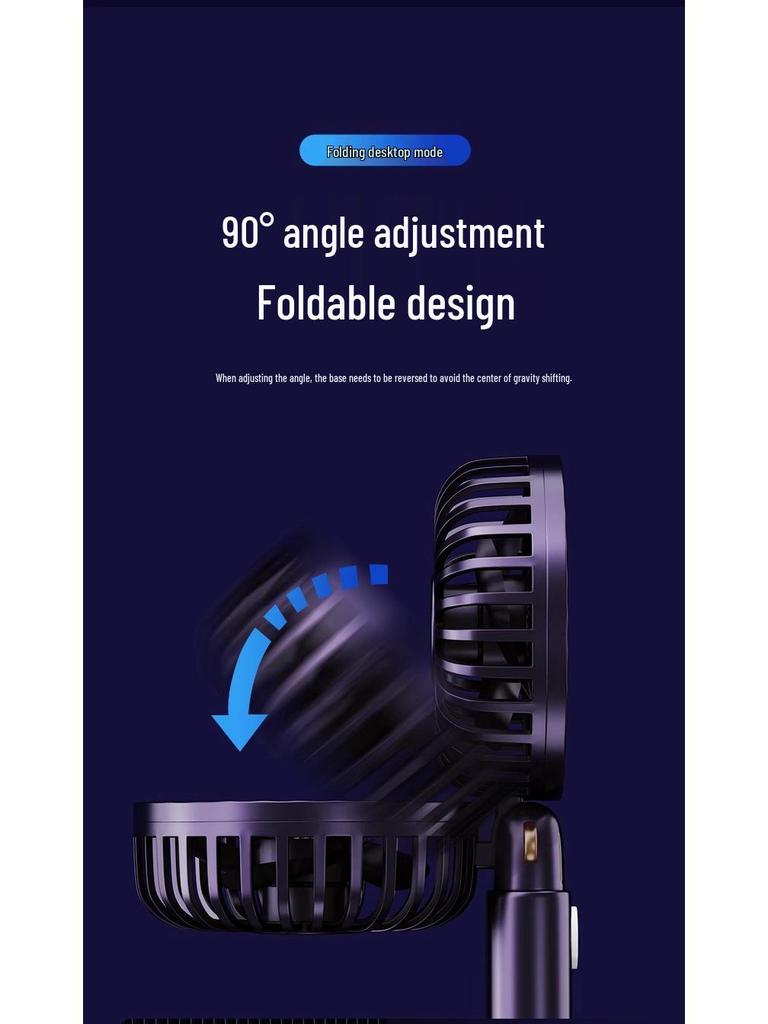 Бесшумный портативный мини-вентилятор двойного назначения с USB-зарядкой и длительным временем работы от аккумулятора