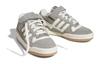 adidas Оригиналы FORUM J Кожа, Замша Устойчивые к истиранию Низкие Кеды для скейтбординга Серый Белый HQ7159