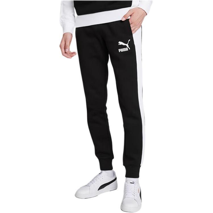 Puma ICONIC T7 Вязаные спортивные штаны мужские Черные 531381-01