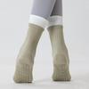 1 Pair Yoga Socks with Non-slip Gripper Breathable Moisture-Wicking Ballet Dance Fitness Pilates Athletic Gym Sports Mid-calf Socks