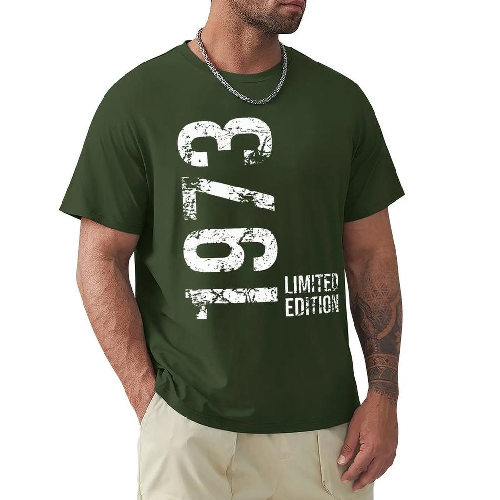 Новинка 50-е 50-е годы ретро винтаж 1973 футболки с рисунком хлопок уличная одежда короткий рукав подарки на день рождения летний стиль футболка мужская