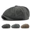 Wool Octagonal Cap Men's Spring Autumn Winter Retro Newsboy Cap