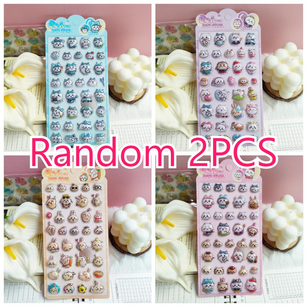 Kawaii Chiikawa 3D Relief Stickers, Self-Adhesive Cartoon Decals for Laptop Water Bottle Gift