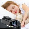 Desktop Phone Stand with Bluetooth-compatible Speaker Rechargeable Foldable Alarm Clock Timer Adjustable Angle Holder for All Phones Tablets