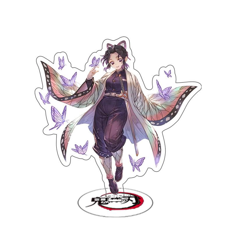 Игра аниме Demon Slayer акриловая подставка для персонажа косплей модель окрашенный декор стола орнамент подарок 15 см