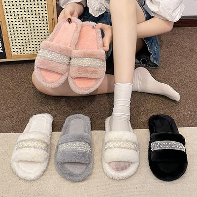 Новая линия плюшевые тапочки женские теплые хлопковые тапочки домашняя швабра для пола домашняя обувь плюшевая хлопковая швабра