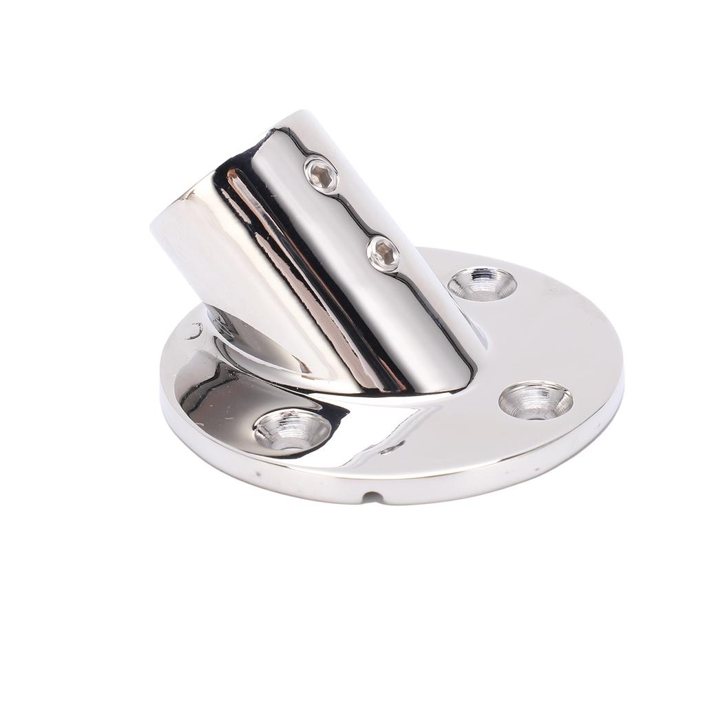 Boat Hand Rail Fitting Stainless Steel 45 Degree Round Base Tube Marine Hardware Flange Base Deck Railing