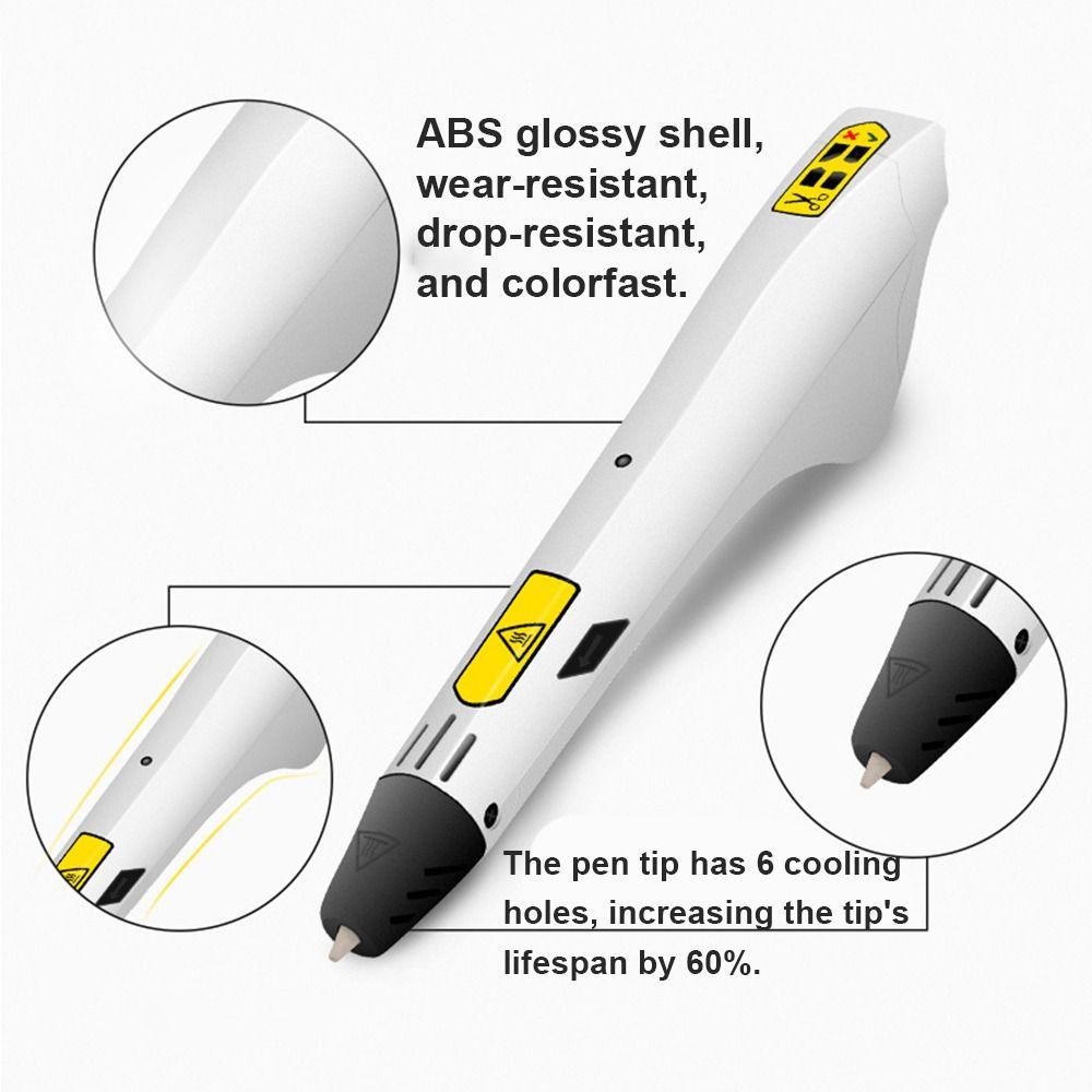 3D-ручки «сделай сам», 9 м, 1,75 мм, нити PCL, ручка для 3D-рисования, портативная ручка для 3D-печати, детская ручка