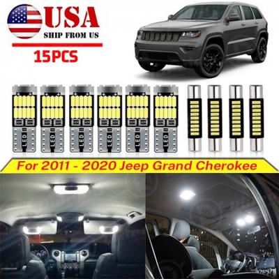 15X Белый светодиодный комплект освещения салона Для 2011- Jeep Grand Cherokee+Инструмент