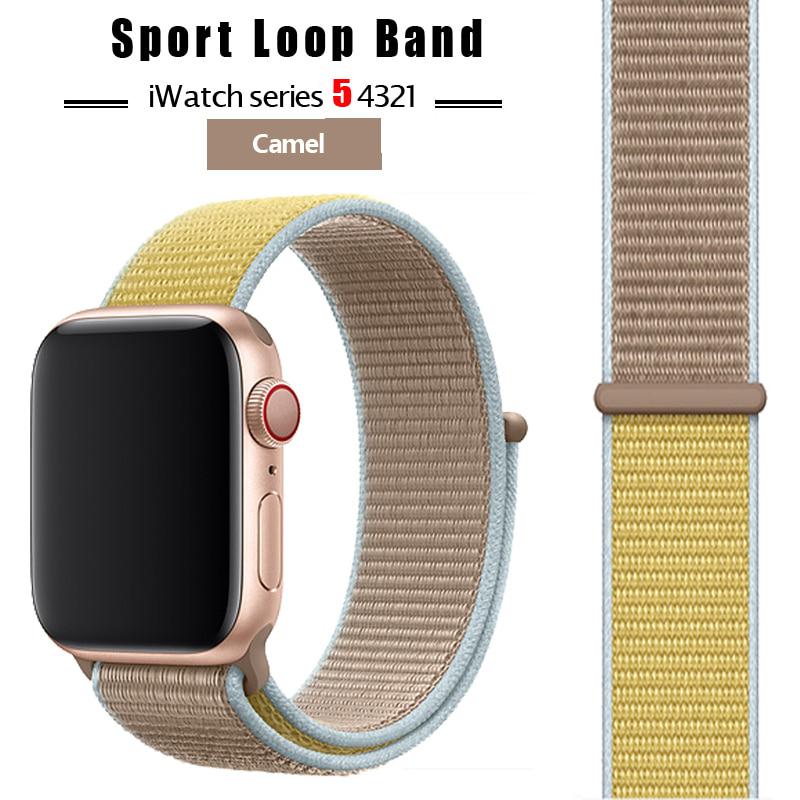 Нейлоновый спортивный ремешок для Apple Watch ремешок 44мм/40мм Apple Watch 6 SE 5 4 3 ремешок Iwatch ремешок 38мм/42мм браслет с аксессуарами для часов