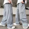 Boys' straight leg wide leg loose casual pants 2026 new style for children, middle-aged and young boys, summer thin design, mosquito proof sport