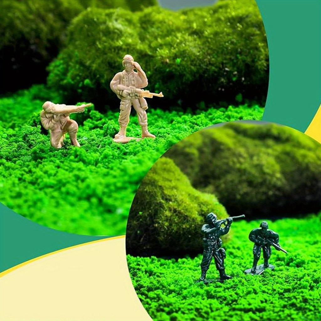 30 шт. Пластиковые солдатики Фигурки Action Figures Разные позы Модель солдата Набор 1,96 дюйма Красный Зеленый Желтый Синий Армия ZSY