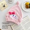 Douyin Trendy Parent-Child Cartoon Animal Shower Cap: Coral Fleece, Quick-Drying, Water-Absorbent, Cute Design for Kids