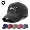Hat Embroidery Bow Cap Soft Top Tide Face Small Spring and Autumn Outdoor Sunshade Baseball Cap
