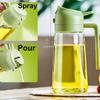 1/3pcs Glass Oil Spray Bottle With Pour Spout Nozzle Olive Dispenser Dual-purpose Camping Bbq Baking Soy Sauce Oven Picnic Tool