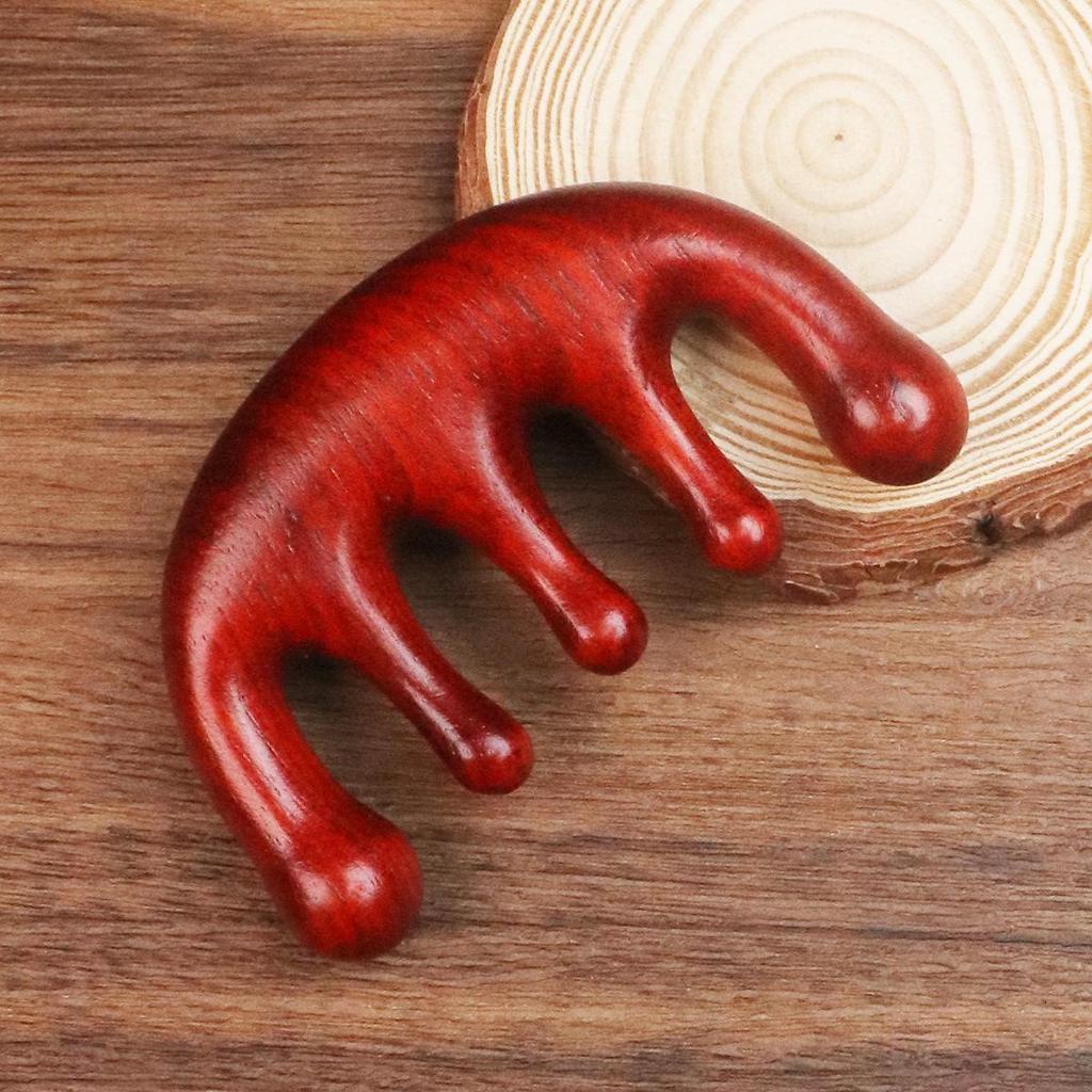 Массажная расческа из сандалового дерева: Портативный деревянный гребень для головы и меридианов сувенир