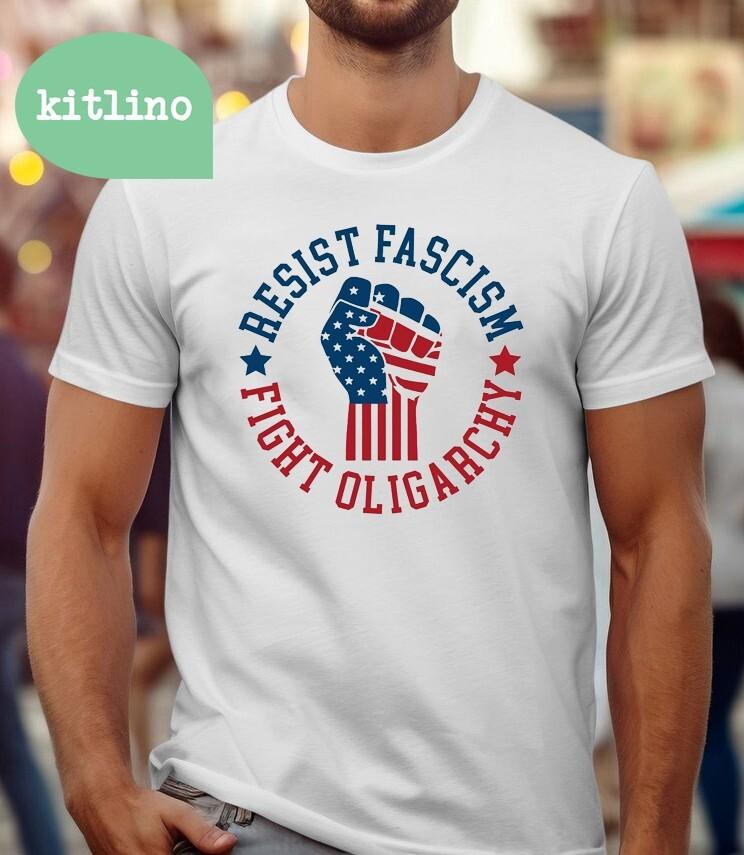 Anti Trump Bernie Sanders Fight Oligarchy F55385 Unisex T-Shirt