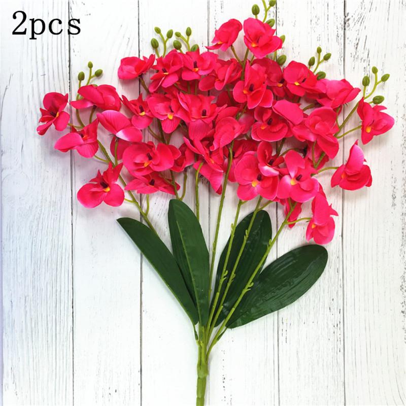 2шт имитация букета цветов фаленопсиса для украшения гостиной