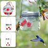 Mason-Jar Hummingbirds Feeder With Three Ports Portable Hanging Birds Food Container Birds Pet Accessories