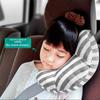 Children's Car Headrest Neck Pillow with Seat Belt Shoulder Cover for Travel