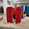 DIY 1-26 слоев страусиный боа Натуральные страусиные перья Отделка Верхняя часть для вечернего платья/юбки Швейная фурнитура Длина 2 метра Шаль