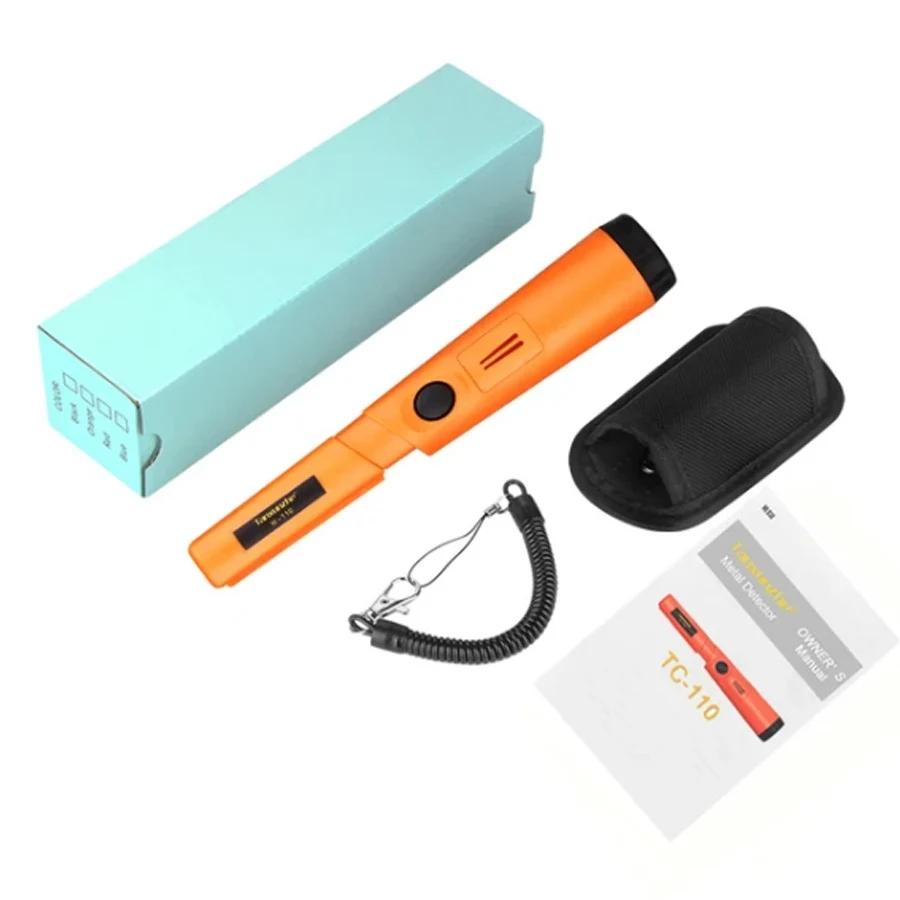 Портативный металлоискатель TC-110 с указателем точного местоположения GP-pointer, ручной металлоискатель, позиционирующий стержневой детектор, водонепроницаемый IP68