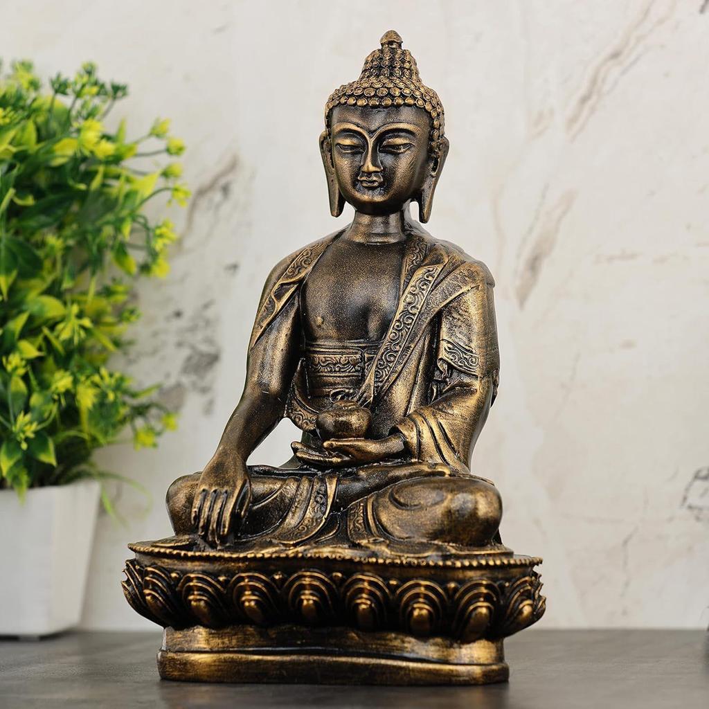Buddha Statue Showpiece Idol Home Decor Items for Living Room and Gifts