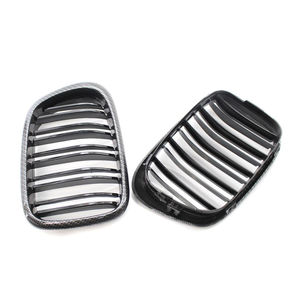 Передняя центральная матово-черная широкая решетка радиатора с ноздрями для BMW E39 525 528 530 535 M5 1997 2003