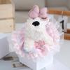 Unique Original Plush Dog Keychain With Customizable Bow Colors Perfect For Gifts And Collectibles
