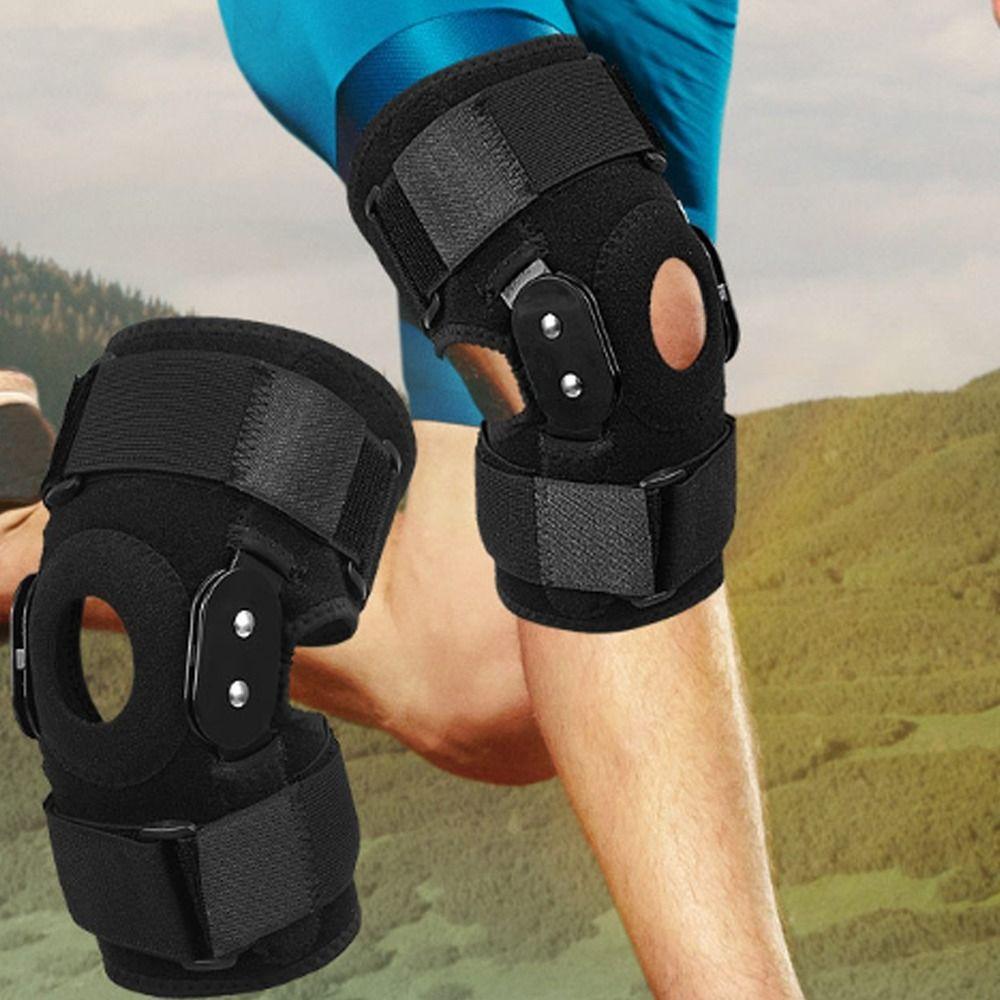 Breathable Knee Brace Adjustable Knee Support Wrap Hinged Knee Brace  for Patella Meniscus Tear