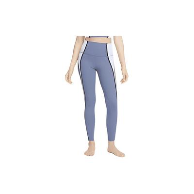 Nike Леггинсы Yoga Dri-FIT Luxe 7/8 Color Block с высокой талией Slim Fit для женщин Леггинсы Light-Sea-Blue DM7672-491
