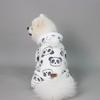 Plush Dog Pajamas for Small Dogs Girl Winter Warm Puppy Pjs Fleece Clothes Sweater Outfit Cold Weather Dog Cute Panda Pet Onesie