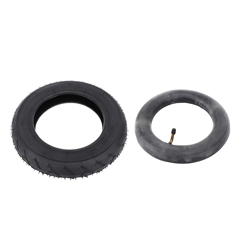 10x2.125 Wheelchair Tire and Inner Tube Rubber Heavy Duty Valve Tire Inner Tube Replacement for Powe