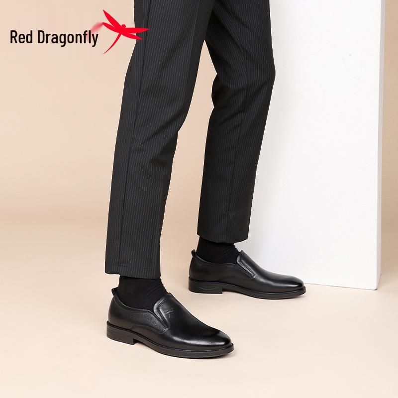 Мужские мокасины Red Dragonfly из натуральной кожи - Повседневная и деловая обувь для осени и зимы