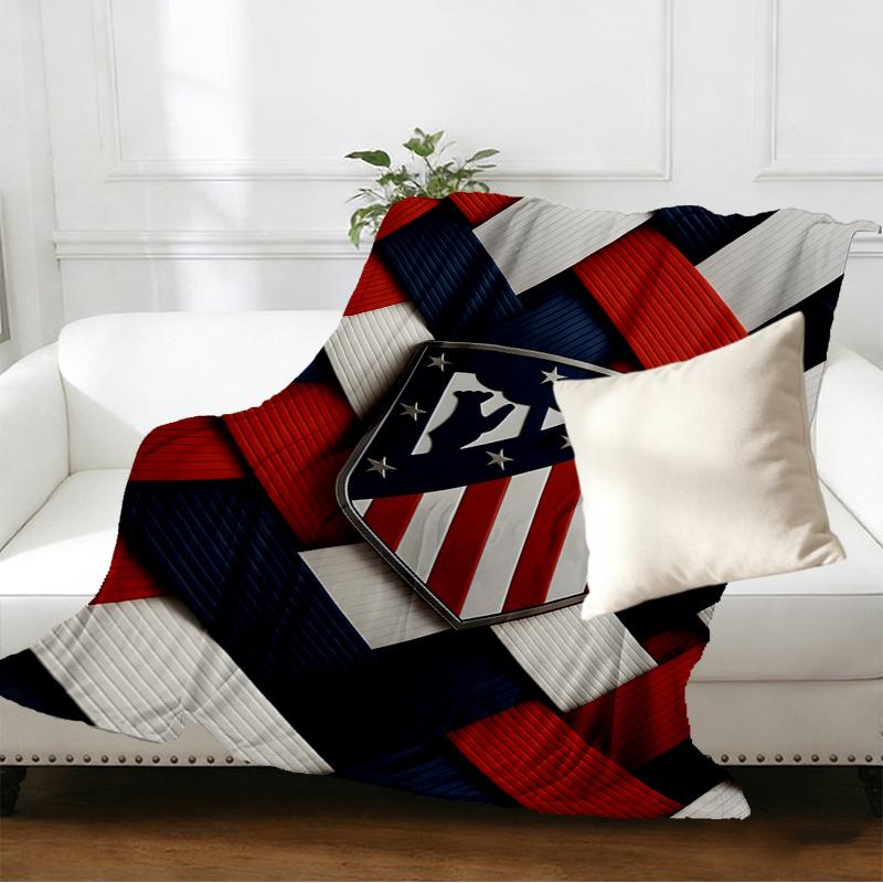 Atletico Madrid Print Blanket - Soft & Comfortable, for Bedroom, Travel, Sofa, Home Decoration - Birthday Christmas Gift for Friend