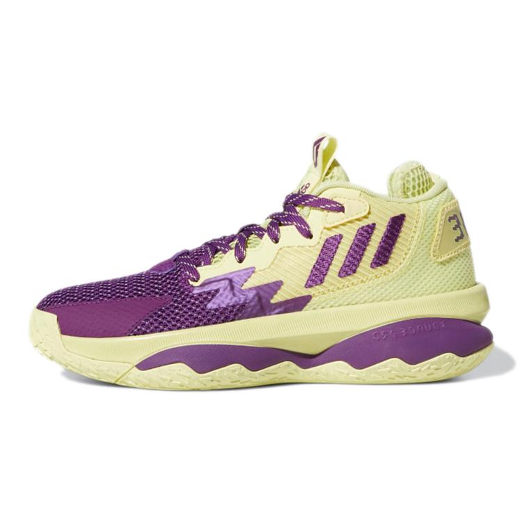 adidas D Lillard 8 Нескользящие Устойчивые к истиранию Низкие Баскетбольные кроссовки для выступлений Фиолетовые GY2906
